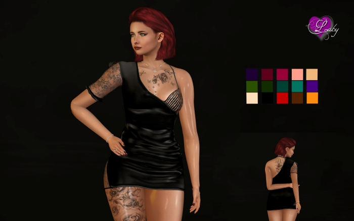 Laby's One Shoulder Dress Fatpack