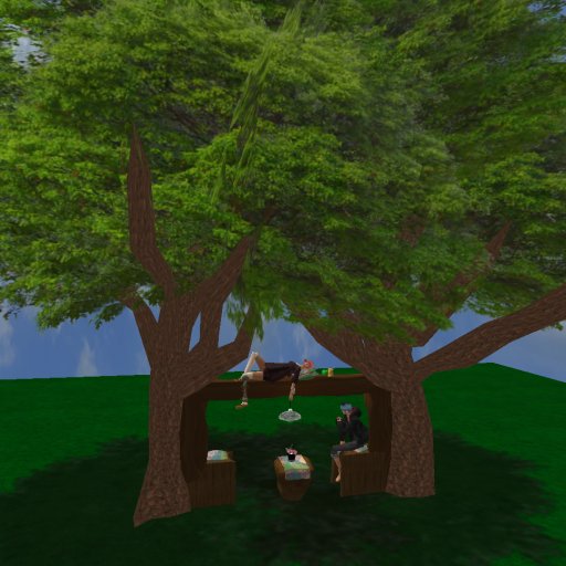 Tree whit roses - 木
