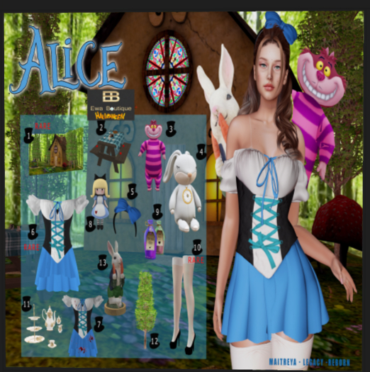 {EB} ALICE GACHA - 6 RARE