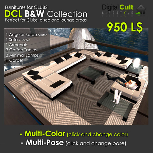 DCL B&W Collection - High quality furnitures for clubs and entertainment areas
