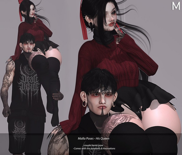 Malla poses - His Queen