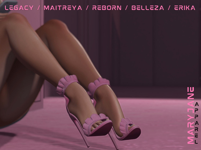 SALE! Mary Jane : Ruffle High Heels 