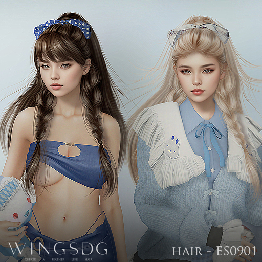 WINGS-HAIR-ES0901 Grays & Browns (Pack)