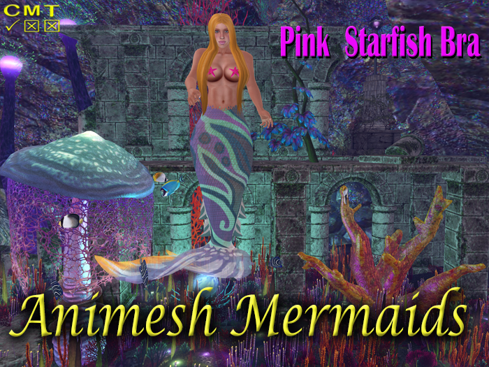 Animesh Mermaid - Pink Starfish Top