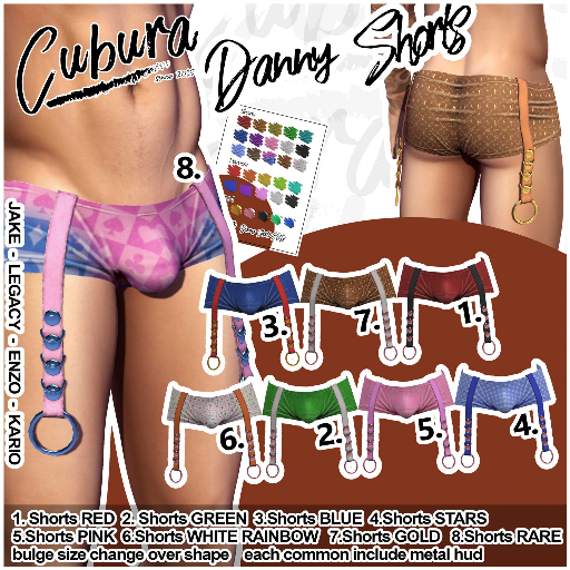 8. Cubura Danny Shorts RARE