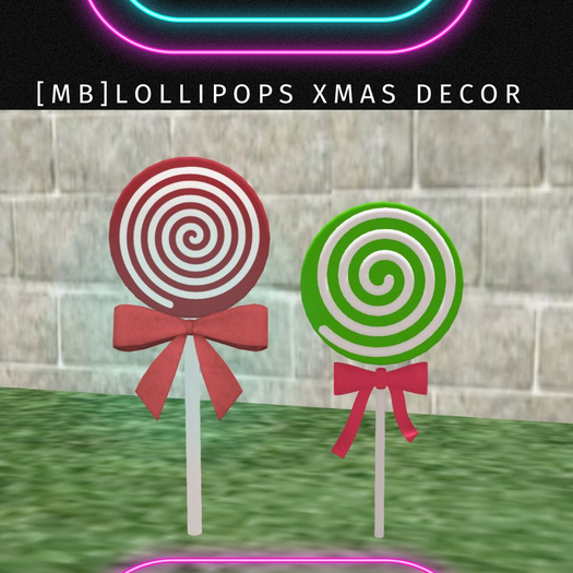 {MB} Lollipops xmas decor