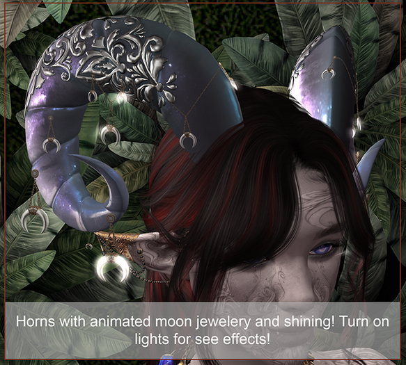 Tefnutta store Moon Animated horns grey 2