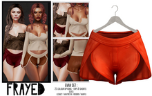 Frayed - Evan Shorts - Flame