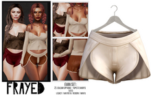 Frayed - Evan Shorts - Cream