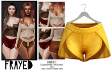 Frayed - Evan Shorts - Mustard