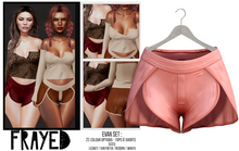 Frayed - Evan Shorts - Coral