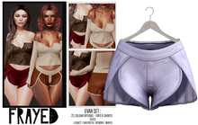 Frayed - Evan Shorts - Lilac