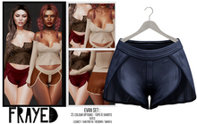 Frayed - Evan Shorts - Ink