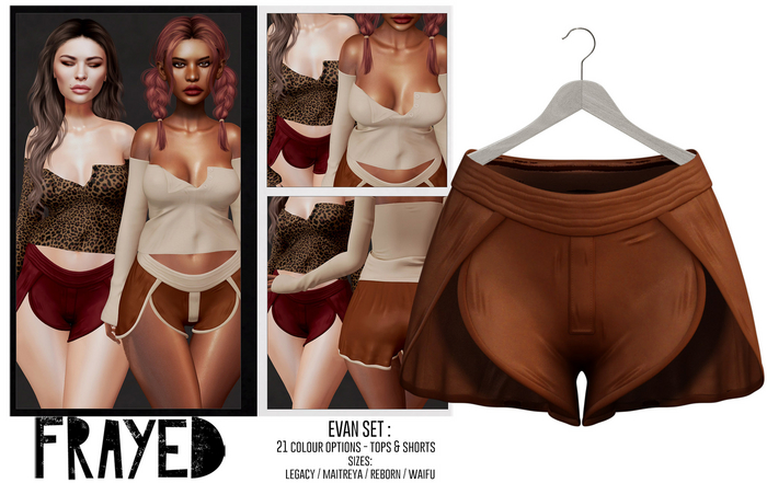 Frayed - Evan Shorts - Tan