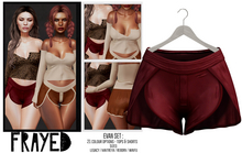 Frayed - Evan Shorts - Wine