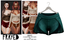Frayed - Evan Shorts - Teal