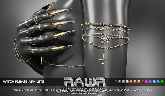 RAWR! Witch Please Armlets (add me)