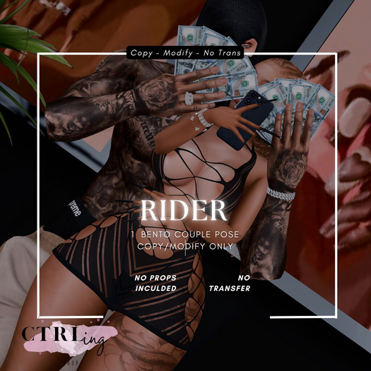 CTRL - "Rider" Bento Couple Pose