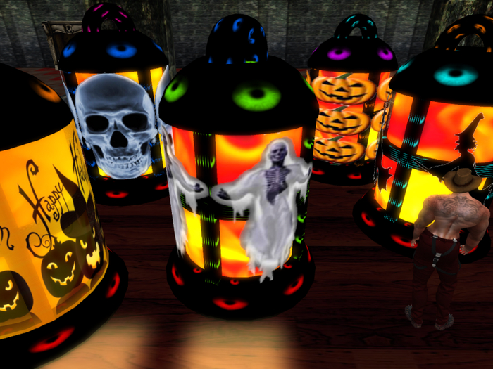 Halloween - Giant Rotating Lantern * Halloween Black Collection *