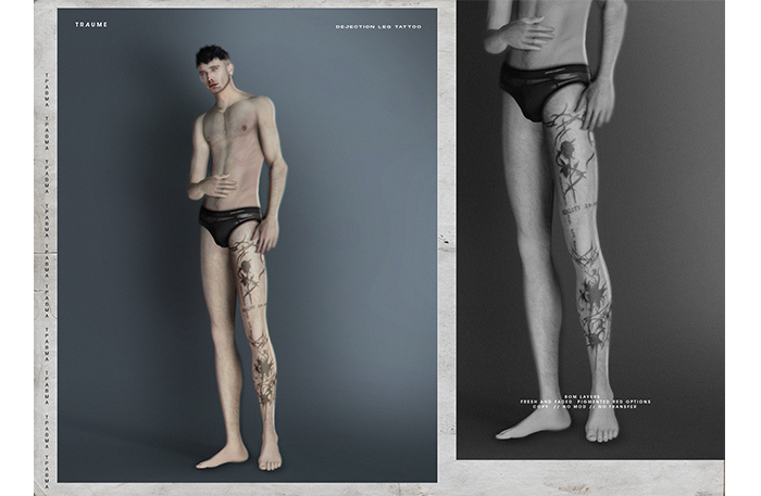 [Traume] Dejection_Leg Tattoo