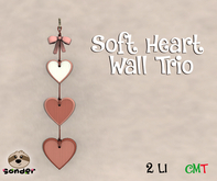 (-sonder-} Soft Heart Wall Trio (BOXED)