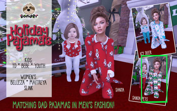 {-sonder-} Santa Pets PJs - Women's (ADD)