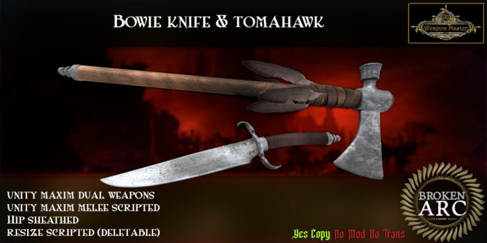 Bowie & Tomahawk - (Unity Maxim Dual weapons v2.5 boxed)