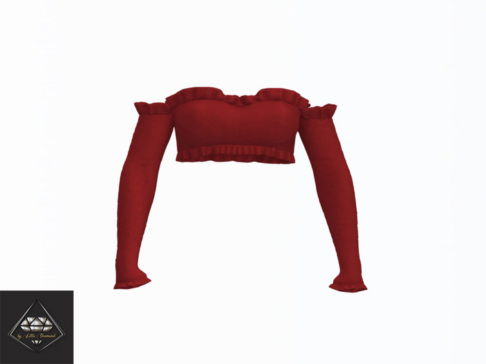 -LD-  Monica Top Red