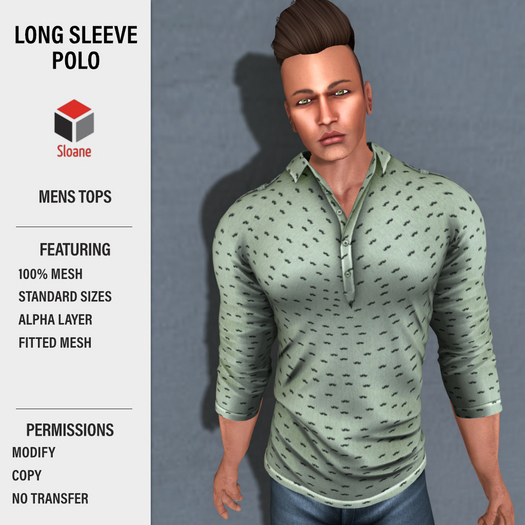 Sloane . Long Sleeve Polo