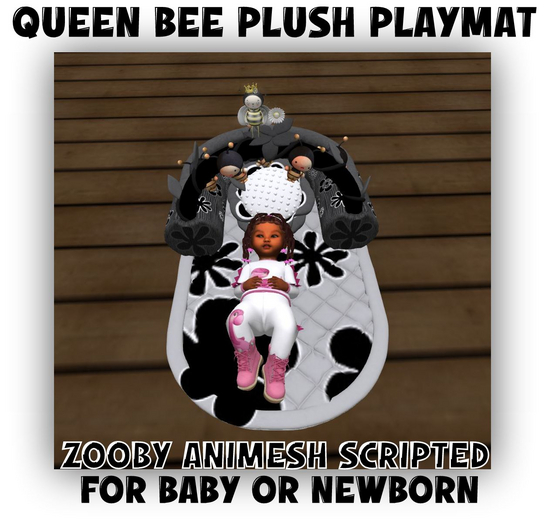 MERCI~QUEEN BEE PLUSH MAT