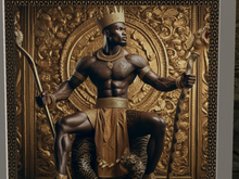 Congolese God III (wall display, framed) ::ASDesign::