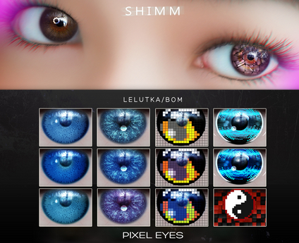 Second Life Marketplace - S H I M M / Lelutka Eyes Applier~BOM / PIXEL ...