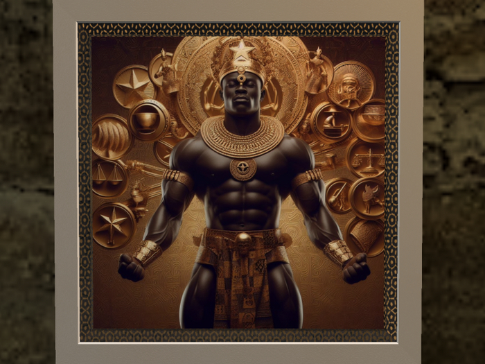 Mawu Deity I (wall display, framed) ::ASDesign::