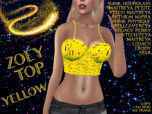 ~✯SD✯~ ZOEY CROPPED TOP [YELLOW]