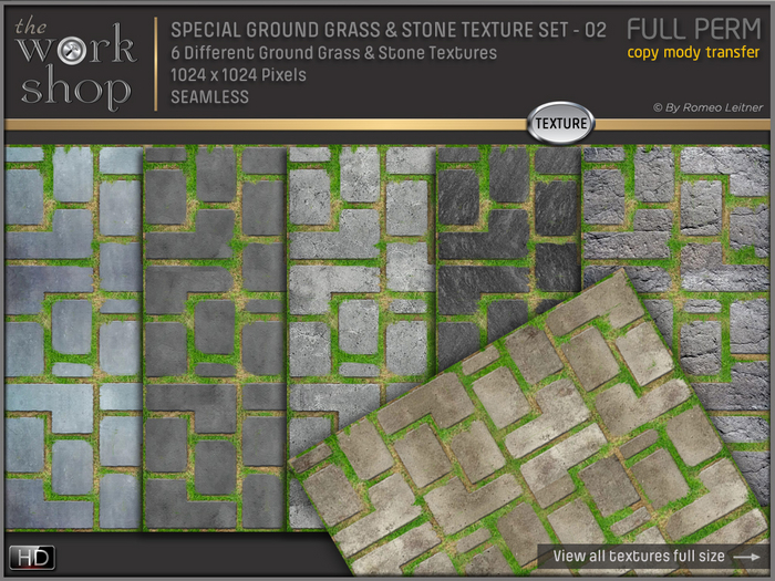 SPECIAL GROUND GRASS&STONE TEXTURE SET - 02