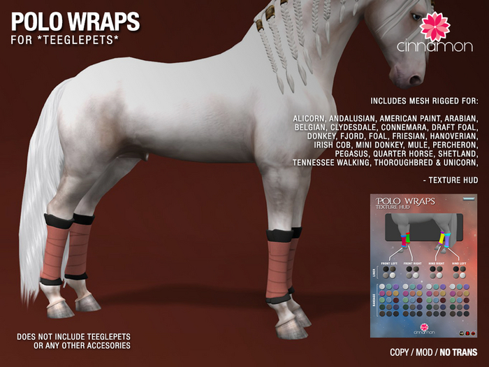 *CINNAMON* Teeglepet ALL -Polo Wraps