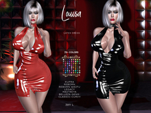Fatpack Special,Louisa Latex Dress, Mini Dress,70 + Colors