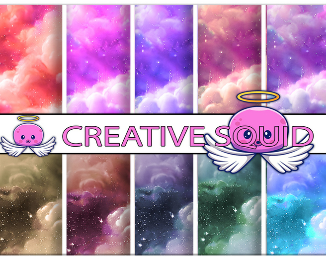 Dream Clouds Textures Seamless