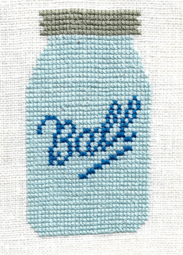 Mason Jar Needlework Texture