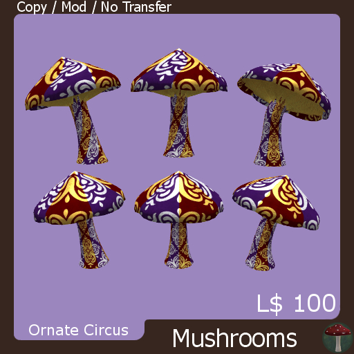 Ornate Circus Mushrooms