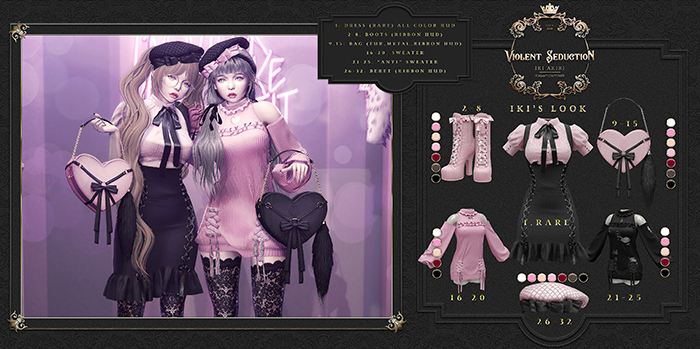 Violent Seduction - Iki's Look Boots (Pink)