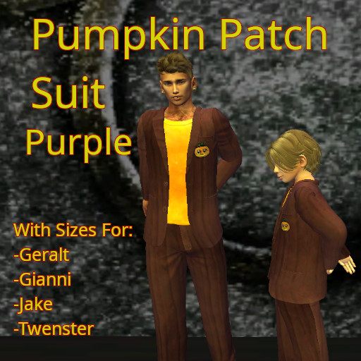 TMD Pumpkin Patch Suit - Purple
