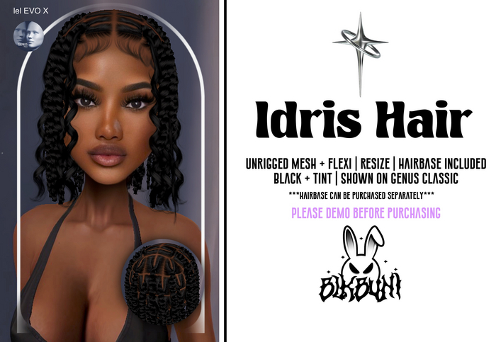 BLKBUNI: Idris Hair [UNPACKER]