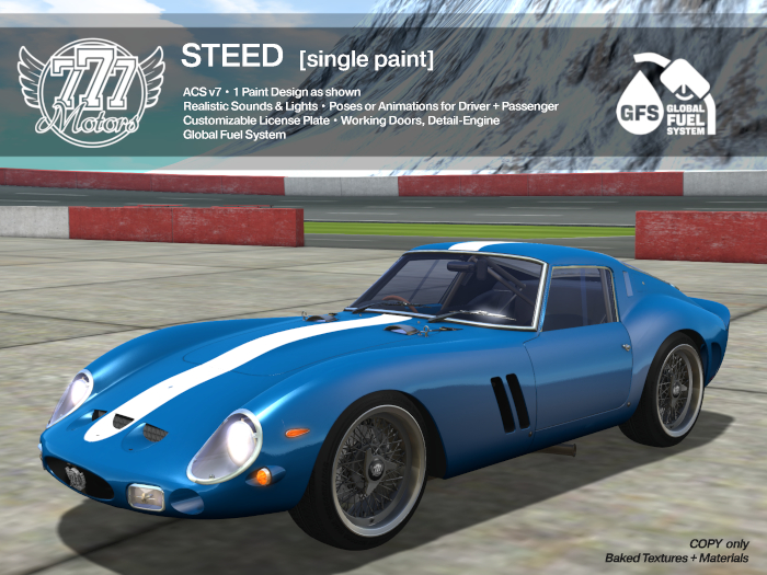 [777] Steed - White Stripe (Add)
