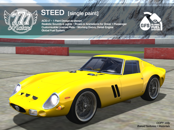 [777] Steed - Racing Yellow (Add)