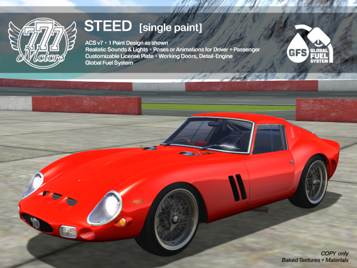 [777] Steed - Racing Red (Add)