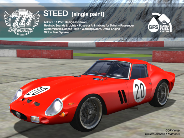 [777] Steed - Racing Red 20 (Add)