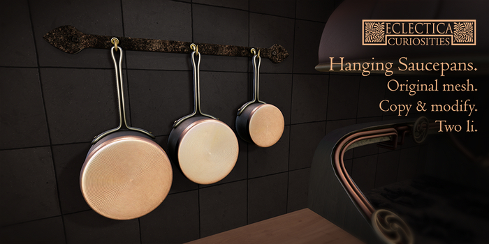 Eclectica- Hanging Saucepans