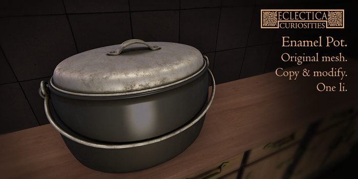 Eclectica- Enamel Pot