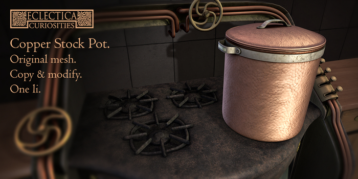 Eclectica- Copper Stock Pot